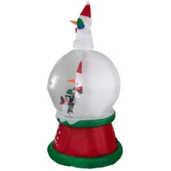 Northlight Lighted Inflatable Santa And Friends Snow Globe Outdoor Christmas Decoration - 6.75' -Winter Decor Store northlight zg92274 3 03001.1655832293