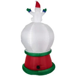 Northlight Lighted Inflatable Santa And Friends Snow Globe Outdoor Christmas Decoration - 6.75' -Winter Decor Store northlight zg92274 4 02259.1655832293