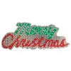 Northlight LED Lighted Holographic Merry Christmas Sign Outdoor Decoration - 42" - Multi Lights