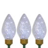Northlight Set Of 3 Lighted LED C9 Bulb Christmas Pathway Marker Lawn Stakes - Clear Lights