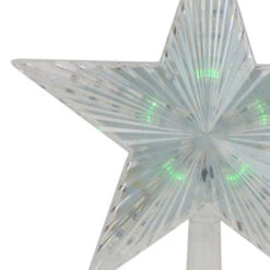 Northlight Lighted Flashing Crystal Star Christmas Tree Topper - 9" - Multicolor LED Lights 5 Northlight Lighted Flashing Crystal Star Christmas Tree Topper - 9" - Multicolor LED Lights -Winter Decor Store northlightys27555 26982.1636546645