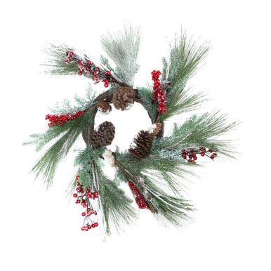 Berries With Pine Cones And Pine Sprigs Artificial Christmas Wreath - 32-Inch, Unlit 1 Berries With Pine Cones And Pine Sprigs Artificial Christmas Wreath - 32-Inch, Unlit