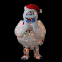 Pre-Lit Bumble Christmas Outdoor Decoration - 49" - Multi Lights -Winter Decor Store productworks 50546 2 18459.1665173705