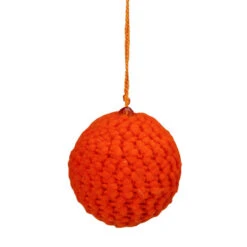 Set Of 4 Vibrantly Colored Knitted Christmas Ball Ornaments 2.5” (63.5mm) -Winter Decor Store raz 3827308 4 33961.1588398324