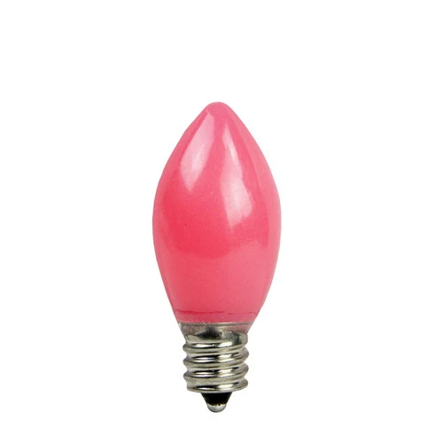 Northlight Pack Of 4 Opaque Pink LED C7 Christmas Replacement Bulbs 1 Northlight Pack Of 4 Opaque Pink LED C7 Christmas Replacement Bulbs