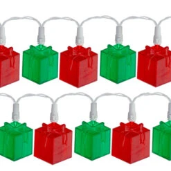 20-Count Red And Green LED Novelty Christmas Lights 9.5ft White Wire -Winter Decor Store sienna g44b4g11 02 89915.1723079109