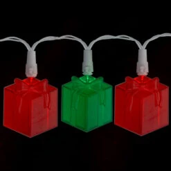 20-Count Red And Green LED Novelty Christmas Lights 9.5ft White Wire -Winter Decor Store sienna g44b4g11 on20black 44213.1723079109