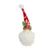 Northlight 13" Santa Head With Glittered Foam Beard And Holly Berries Christmas Wall Decor