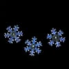 Northlight Set Of 3 Cascading White And Blue Snowfall LED Snowflake Christmas Lights 25"
