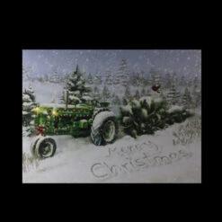 Northlight Fiber Optic And LED Lighted Merry Christmas Tractor Canvas Wall Art 12" X 15.75" 7 Northlight Fiber Optic And LED Lighted Merry Christmas Tractor Canvas Wall Art 12" X 15.75" -Winter Decor Store uthuswde4f31gl7qhrfl9tuszczgfv9z 92286.1603332224