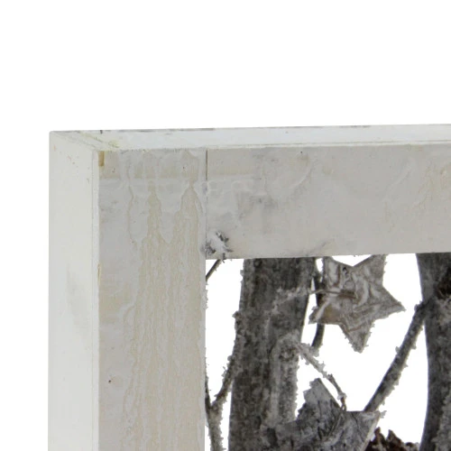 Northlight Decorated Standing Birch Branches In Wood Frame Table Or Wall Decoration - 14.25" 3 Northlight Decorated Standing Birch Branches In Wood Frame Table Or Wall Decoration - 14.25" - Image 3