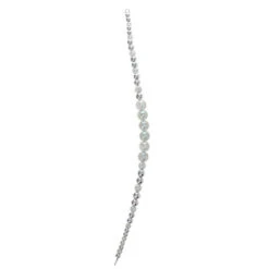 Northlight 16" Clear And Silver Beaded Circle Decorative Smooth Christmas Icicle Ornament