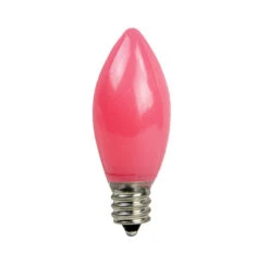 Sienna Pack Of 4 Opaque Pink C9 LED Christmas Replacement Bulbs