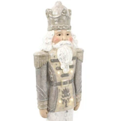Sunnydaze Alexei The Defender Indoor Nutcracker Statue With LED Lights - Christmas/Holiday Decor - Silver - 36" 15 Sunnydaze Alexei The Defender Indoor Nutcracker Statue With LED Lights - Christmas/Holiday Decor - Silver - 36" -Winter Decor Store zulbqqxc6ojf0jvo8cco 33082.1694717477