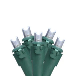 Northlight 50 Pure White LED Wide Angle Christmas Lights - 16.25 Ft Green Wire